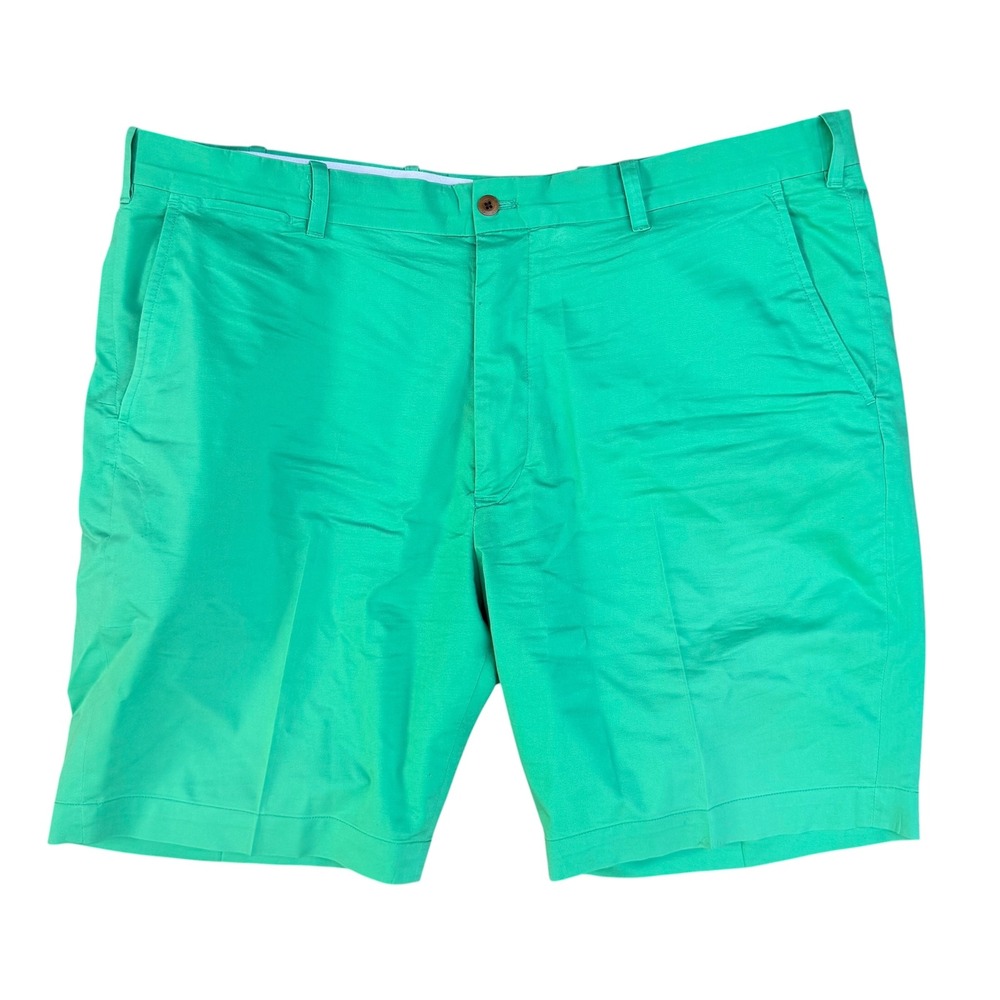 Polo Golf Ralph Lauren Mens Green Cotton Twill Stretch Shorts Classic Fit 40